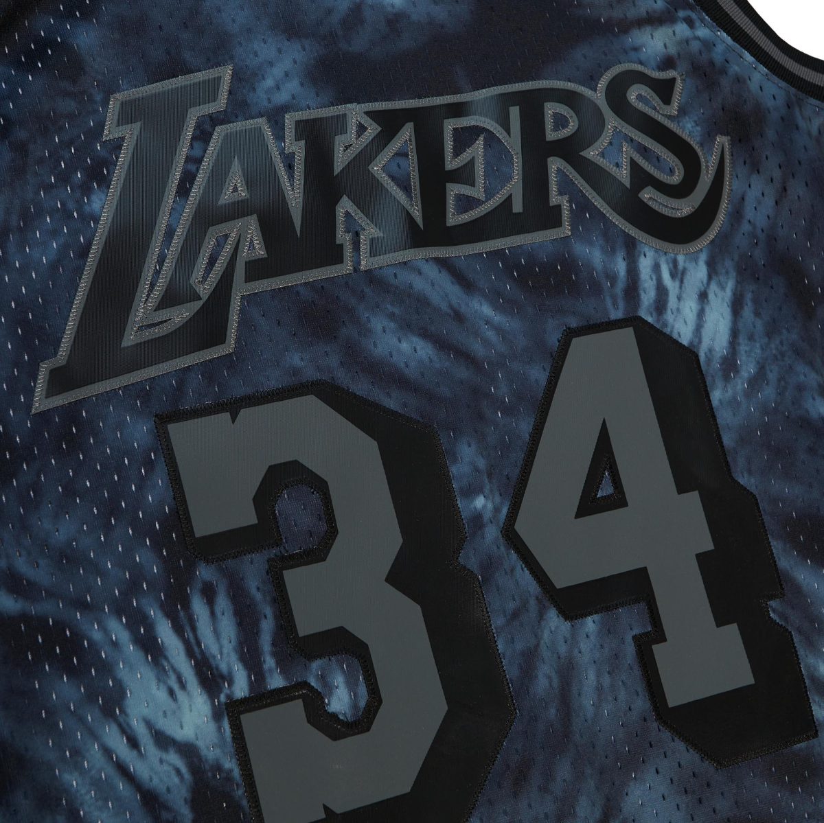 Official Los Angeles Lakers mens los angeles lakers shaquille oneal mitchell  ness black hardwood classics 199697 tie-dye swingman jersey | Lakers Shop