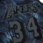 Official Los Angeles Lakers mens los angeles lakers shaquille oneal mitchell  ness black hardwood classics 199697 tie-dye swingman jersey | Lakers Shop