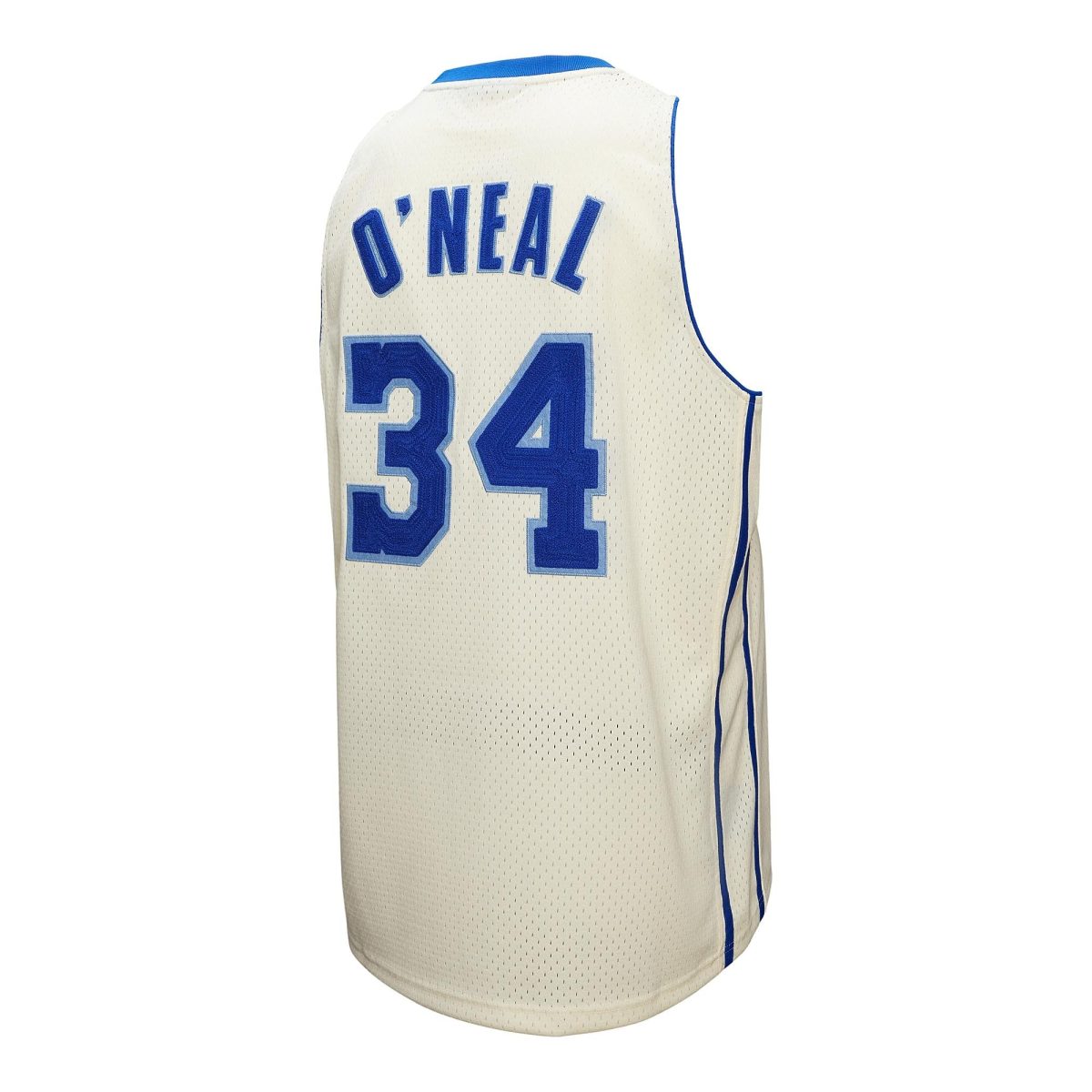 Official Los Angeles Lakers mens los angeles lakers shaquille oneal mitchell  ness cream chainstitch swingman jersey | Lakers Shop