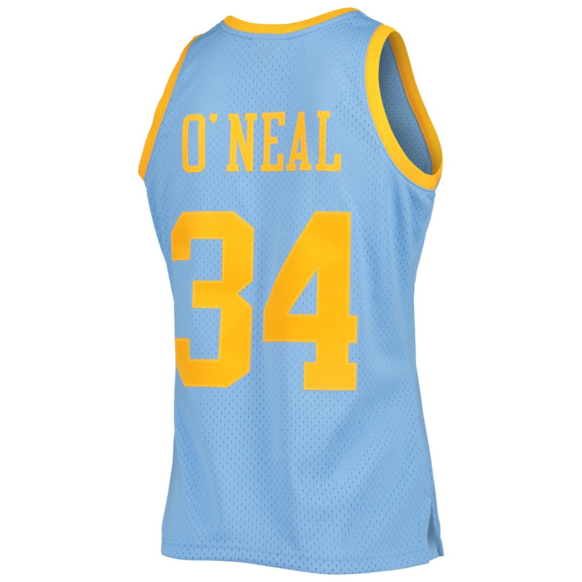 Official Los Angeles Lakers mens los angeles lakers shaquille oneal mitchell  ness powder blue 200102 hardwood classics swingman jersey | Lakers Shop