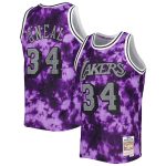 Official Los Angeles Lakers mens los angeles lakers shaquille oneal mitchell  ness purple 199697 galaxy swingman jersey | Lakers Shop