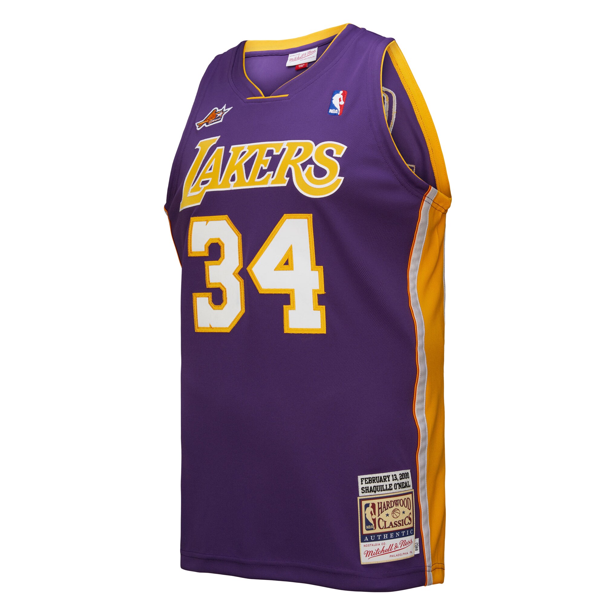 Official Los Angeles Lakers mens los angeles lakers shaquille oneal mitchell  ness purple 2000 nba all-star game authentic jersey | Lakers Shop
