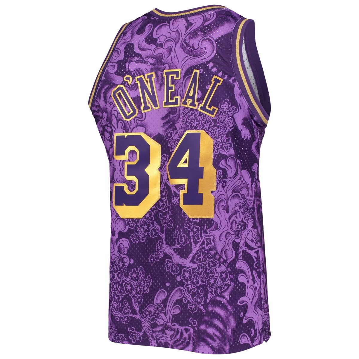 Official Los Angeles Lakers mens los angeles lakers shaquille oneal mitchell  ness purple hardwood classics 199697 lunar new year swingman jersey | Lakers Shop