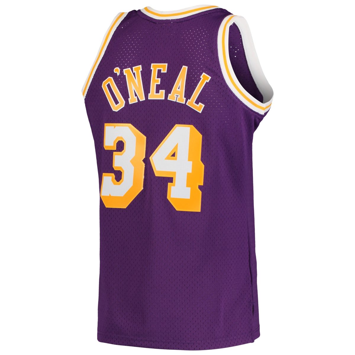 Official Los Angeles Lakers mens los angeles lakers shaquille oneal mitchell  ness purple hardwood classics swingman jersey | Lakers Shop