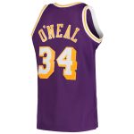 Official Los Angeles Lakers mens los angeles lakers shaquille oneal mitchell  ness purple hardwood classics swingman jersey | Lakers Shop