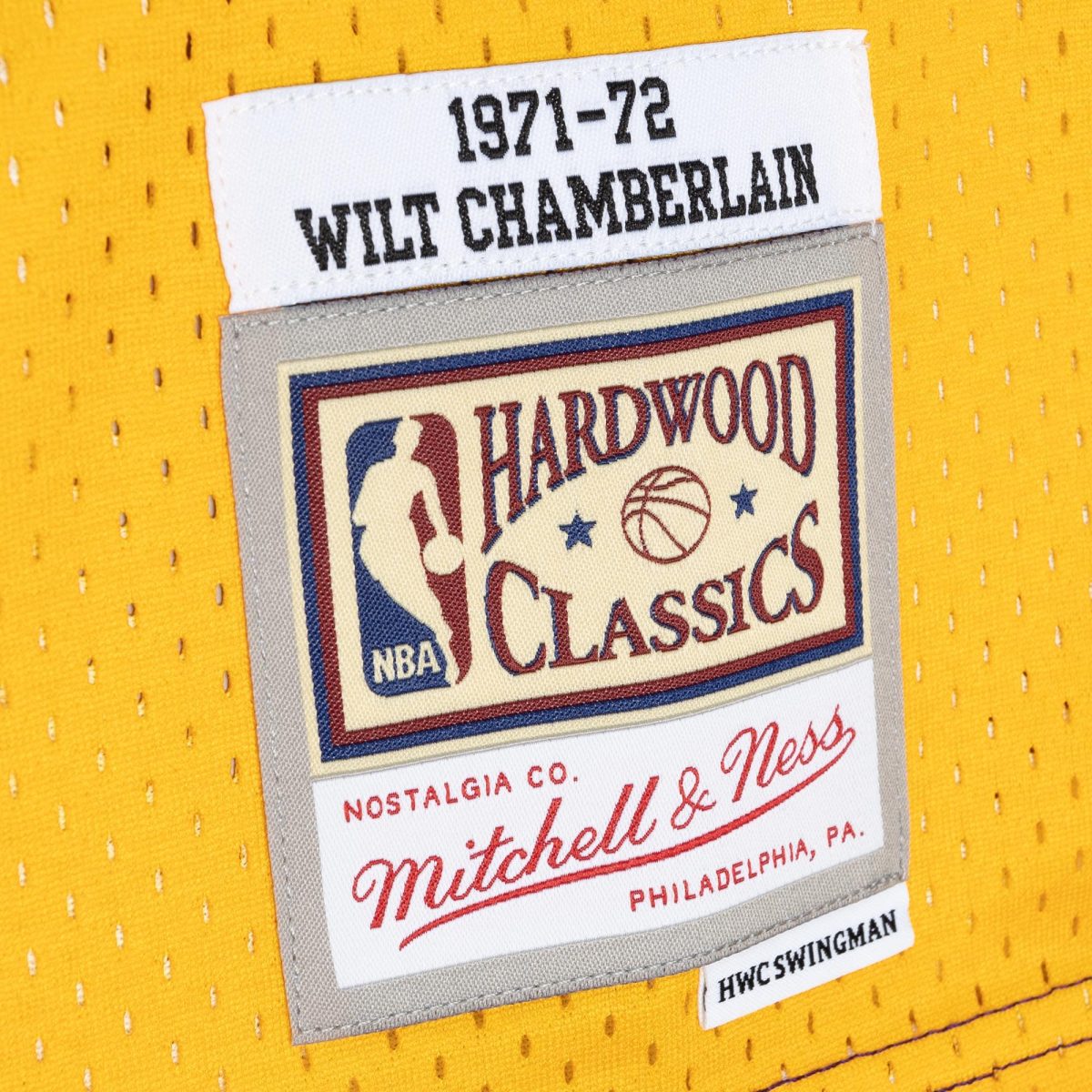 Official Los Angeles Lakers mens los angeles lakers wilt chamberlain mitchell  ness purplegold hardwood classics 197172 split swingman jersey | Lakers Shop
