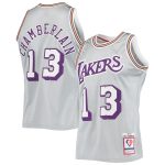 Official Los Angeles Lakers mens los angeles lakers wilt chamberlain silver mitchell  ness 75th anniversary 197172 hardwood classics swingman jersey | Lakers Shop