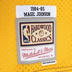 Official Los Angeles Lakers mens magic johnson magic johnson mitchell  ness purplegold hardwood classics 198485 split swingman jersey | Lakers Shop