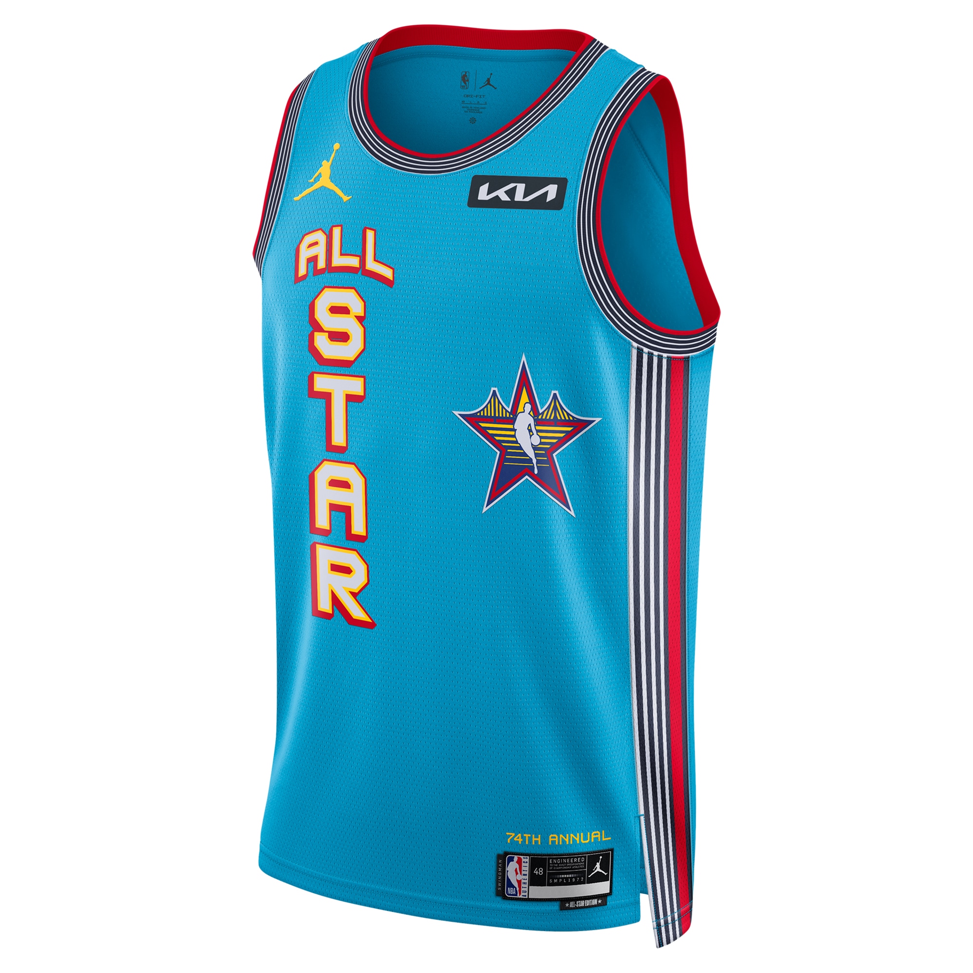 Official Los Angeles Lakers unisex lebron james jordan brand light blue 2025 nba all-star game swingman player jersey | Lakers Shop