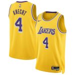 Official Los Angeles Lakers unisex los angeles lakers dalton knecht nike gold swingman jersey | Lakers Shop