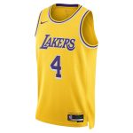 Official Los Angeles Lakers unisex los angeles lakers dalton knecht nike gold swingman jersey | Lakers Shop