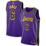 Official Los Angeles Lakers unisex los angeles lakers lebron james jordan brand purple swingman jersey – statement edition | Lakers Shop