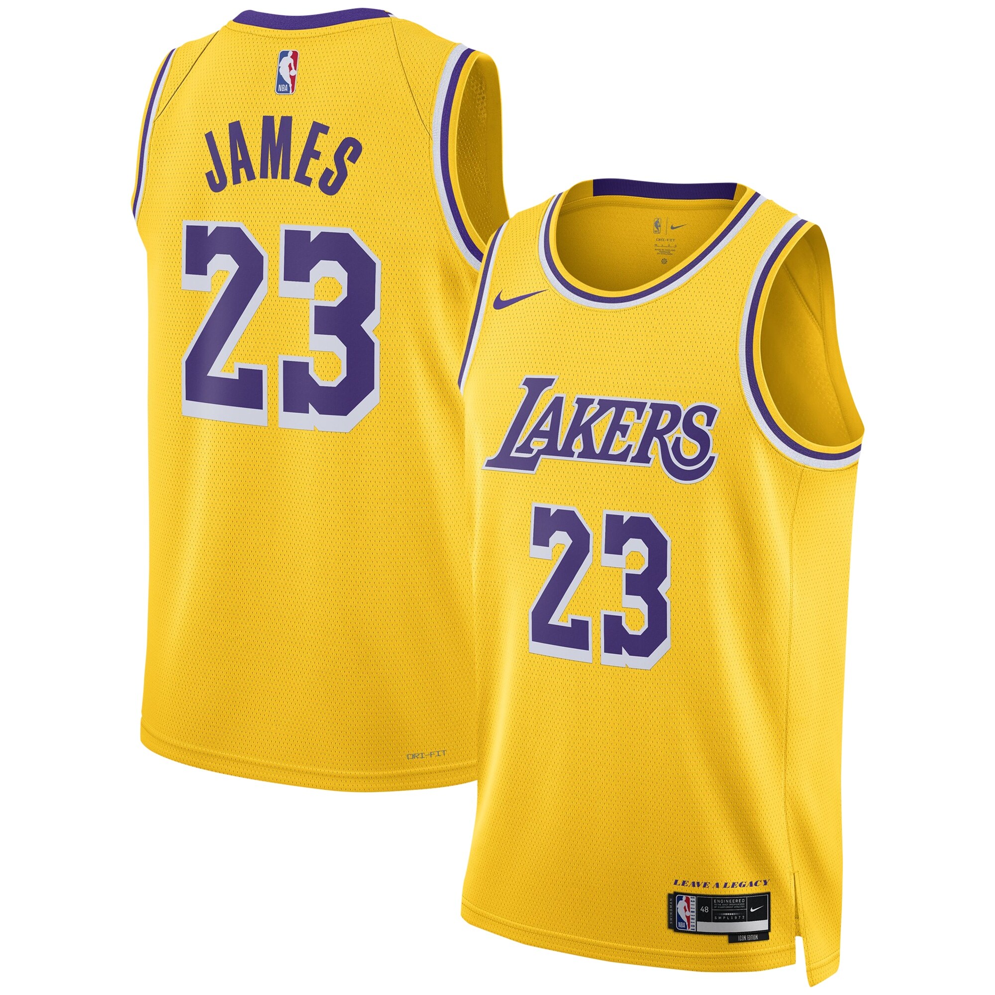 Official Los Angeles Lakers unisex los angeles lakers lebron james nike gold swingman jersey – icon edition | Lakers Shop
