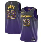 Official Los Angeles Lakers unisex los angeles lakers lebron james nike purple 202425 swingman player jersey – city edition | Lakers Shop