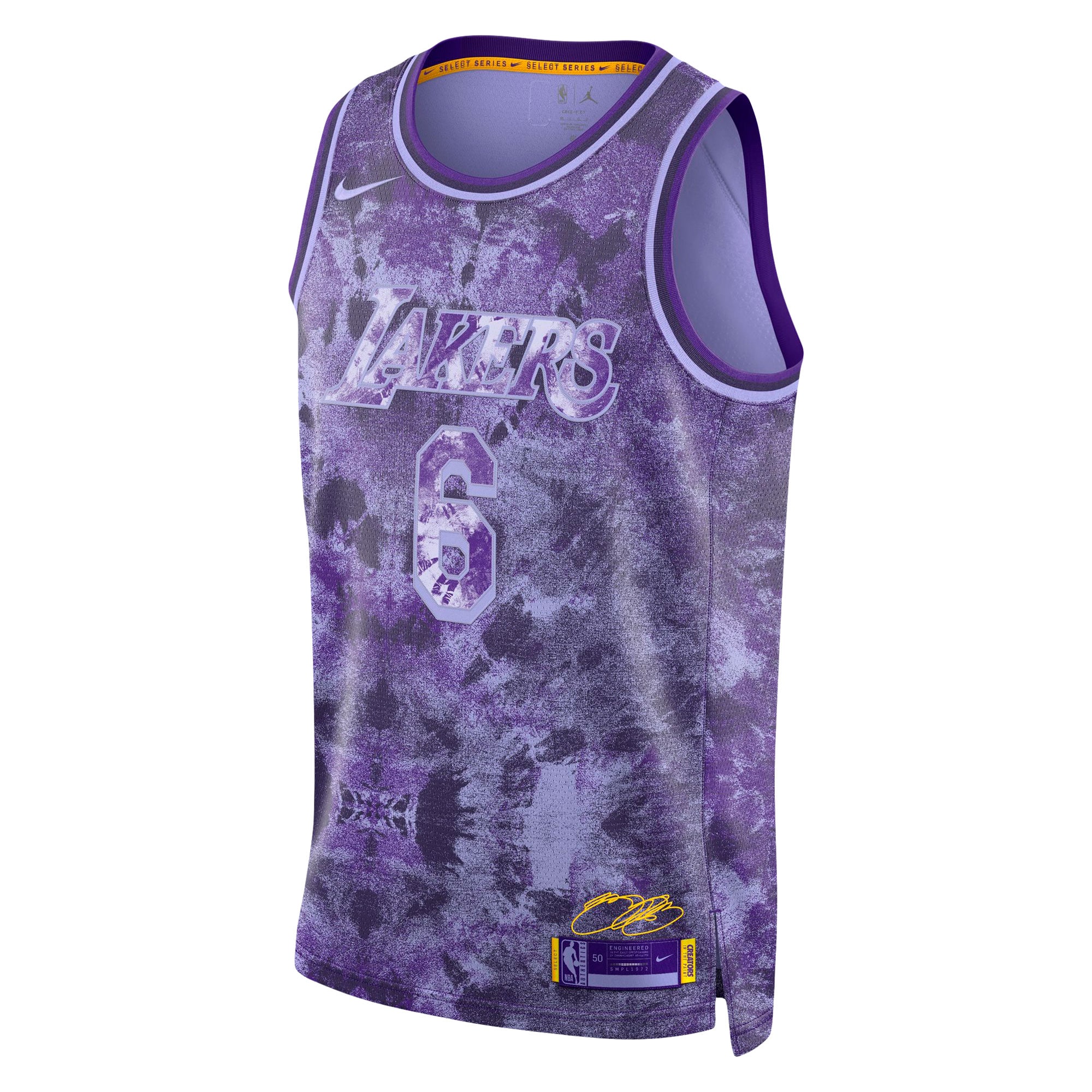Official Los Angeles Lakers unisex los angeles lakers lebron james nike purple select series swingman jersey | Lakers Shop