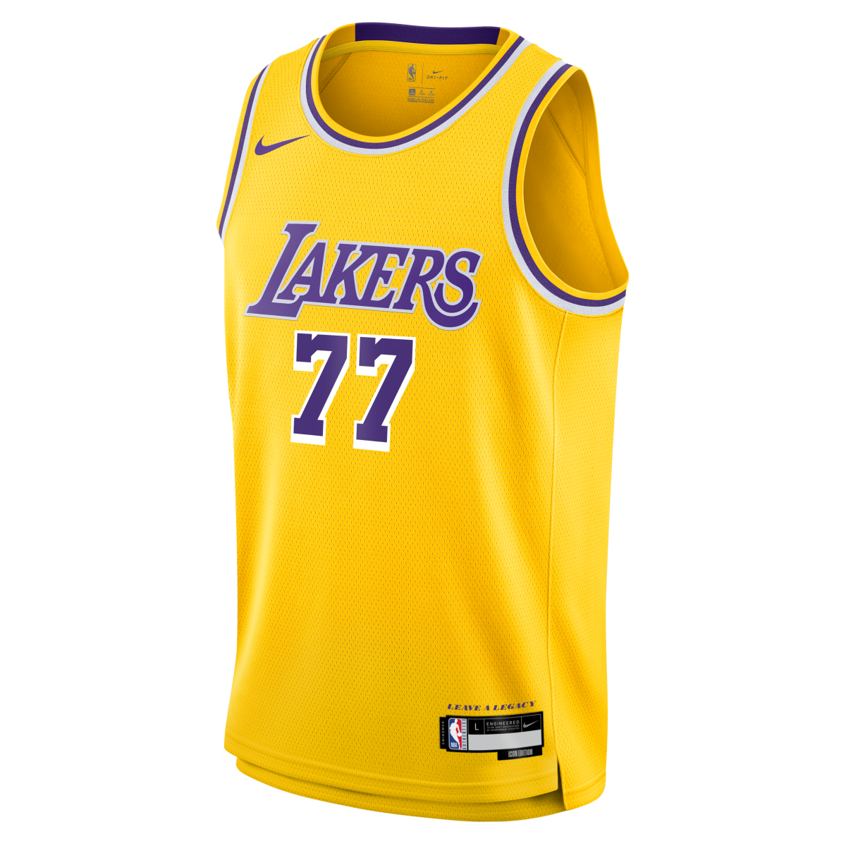 Official Los Angeles Lakers unisex los angeles lakers luka dončić nike gold swingman jersey – icon edition | Lakers Shop