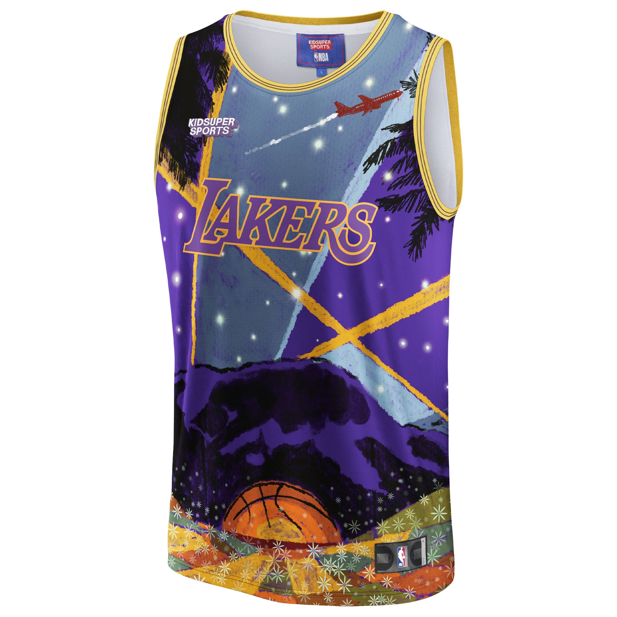 Official Los Angeles Lakers unisex los angeles lakers nba  kidsuper studios by fanatics purple hometown jersey | Lakers Shop