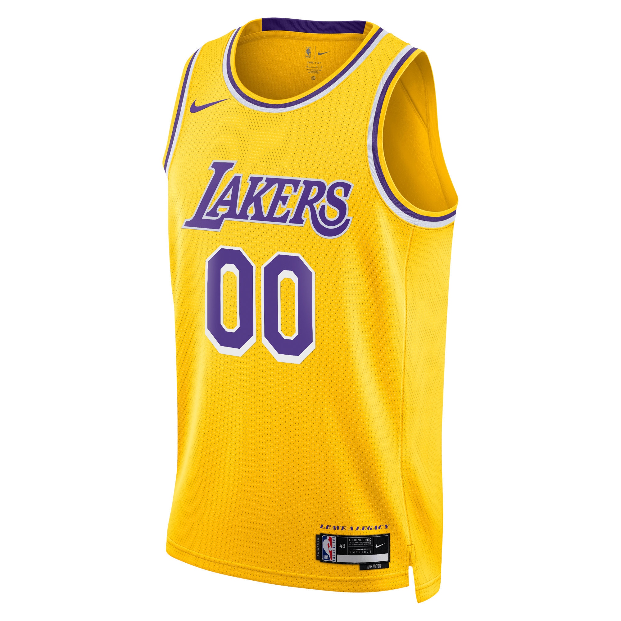 Official Los Angeles Lakers unisex los angeles lakers nike gold swingman custom jersey – icon edition | Lakers Shop