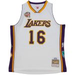 Official Los Angeles Lakers unisex los angeles lakers pau gasol mitchell  ness white hall of fame class of 2023 throwback swingman jersey | Lakers Shop