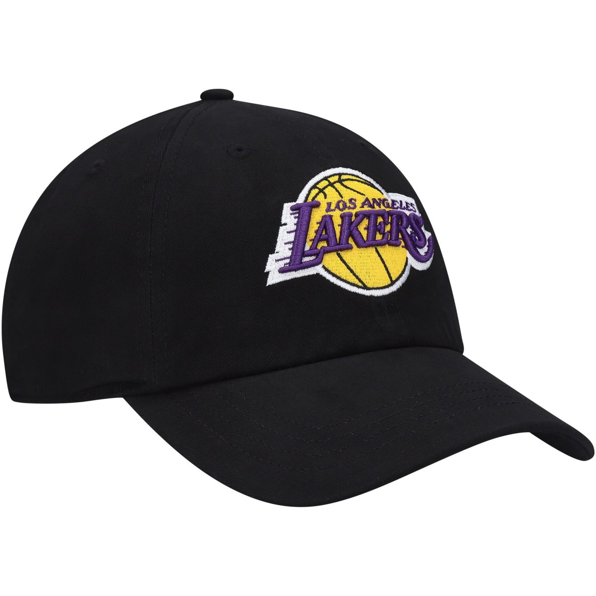 Official Los Angeles Lakers womens los angeles lakers 47 black miata clean up logo adjustable hat | Lakers Shop