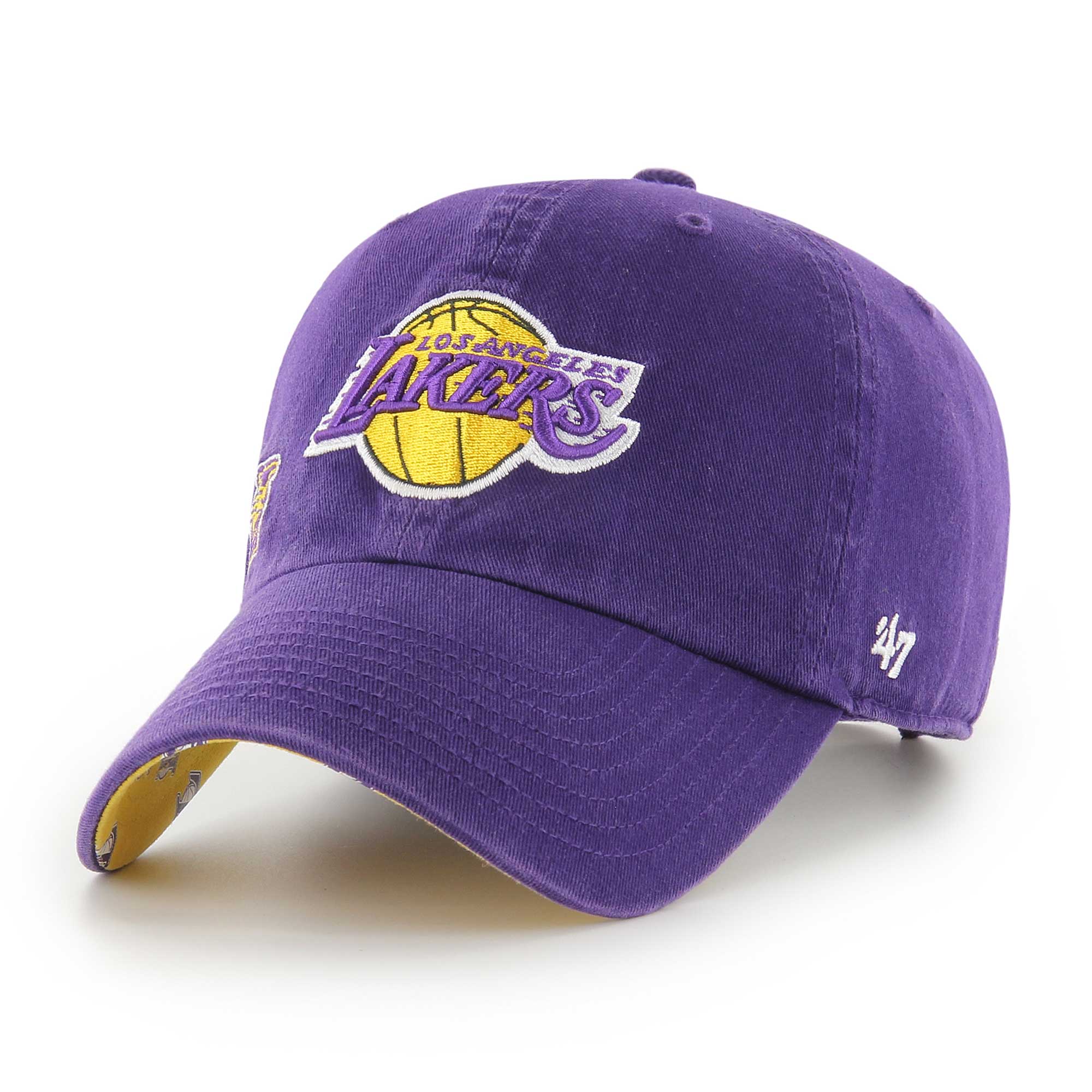 Official Los Angeles Lakers womens los angeles lakers 47 purple confetti undervisor clean up adjustable hat | Lakers Shop