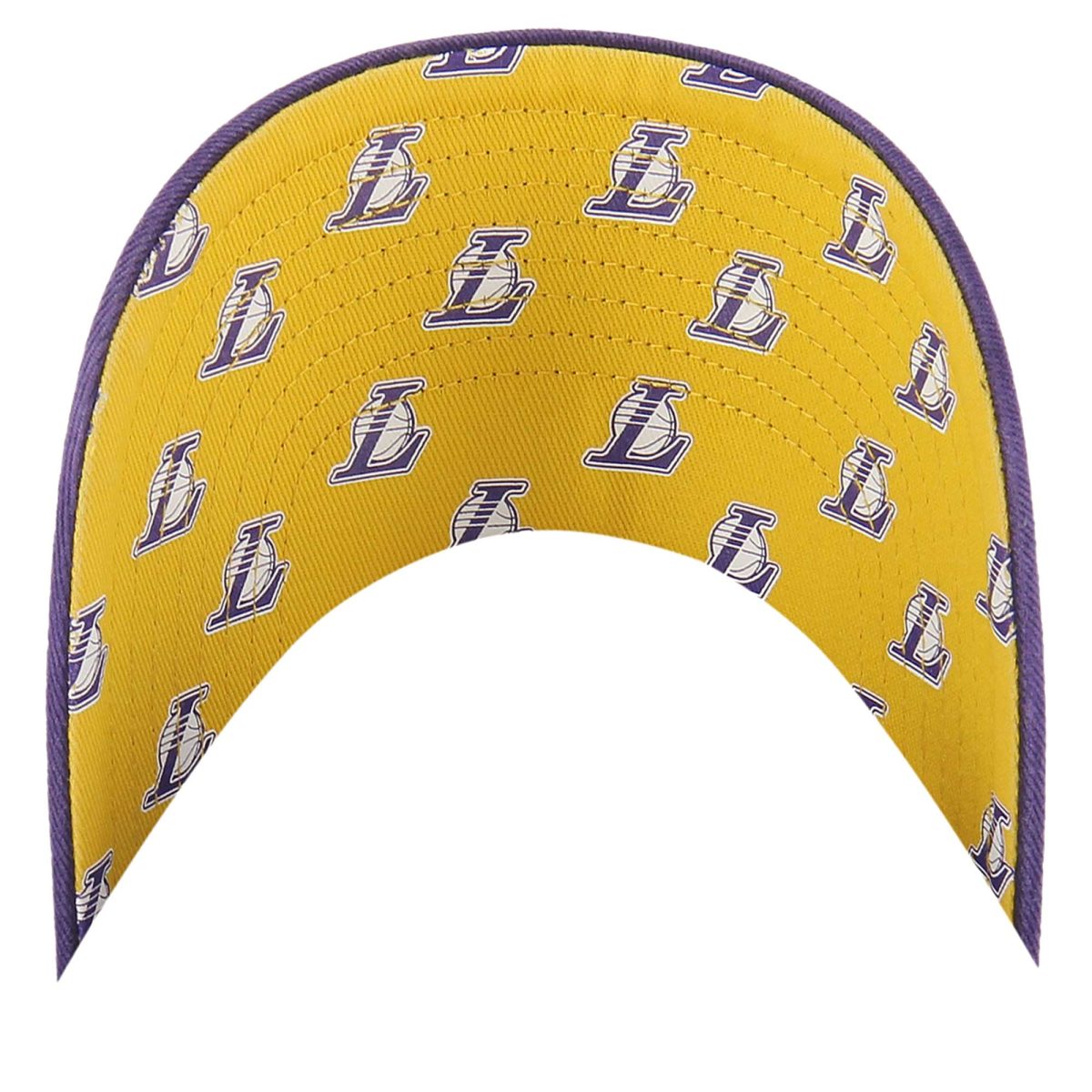 Official Los Angeles Lakers womens los angeles lakers 47 purple confetti undervisor clean up adjustable hat | Lakers Shop