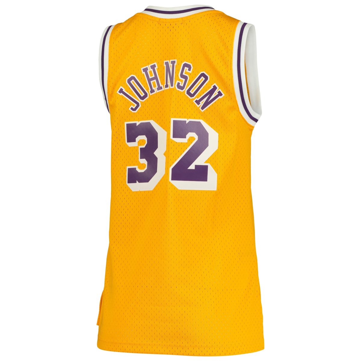 Official Los Angeles Lakers womens los angeles lakers magic johnson mitchell  ness gold 198485 hardwood classics swingman jersey | Lakers Shop