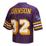 Official Los Angeles Lakers womens los angeles lakers magic johnson mitchell  ness x dannijo purple cropped football fashion jersey 202757162 | Lakers Shop