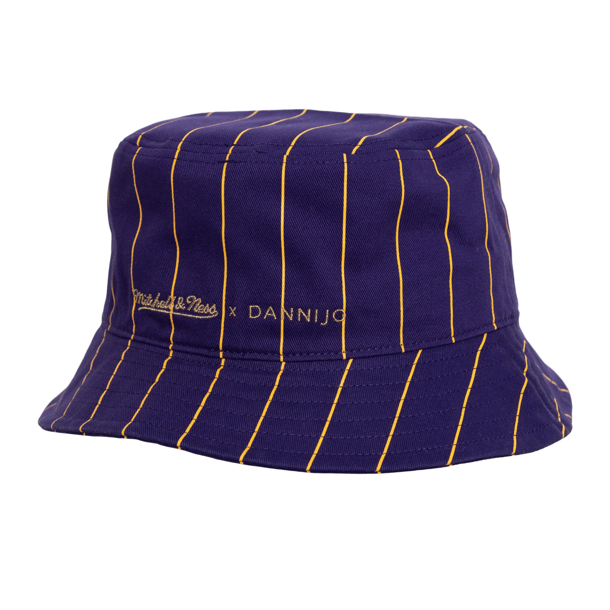 Official Los Angeles Lakers womens los angeles lakers mitchell  ness x dannijo purple bucket hat | Lakers Shop