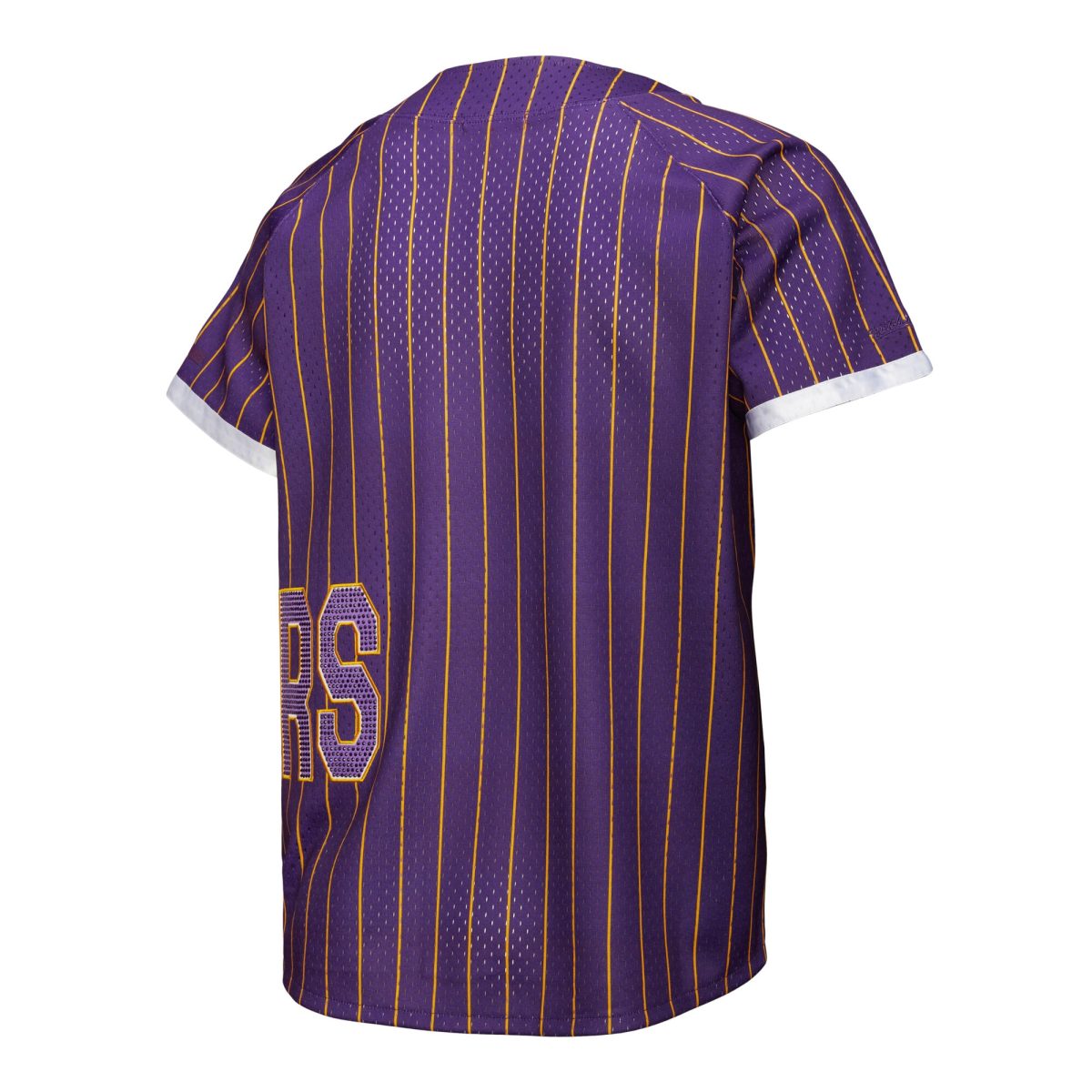 Official Los Angeles Lakers womens los angeles lakers mitchell  ness x dannijo purple fashion baseball jersey | Lakers Shop