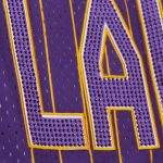 Official Los Angeles Lakers womens los angeles lakers mitchell  ness x dannijo purple fashion baseball jersey | Lakers Shop