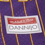 Official Los Angeles Lakers womens los angeles lakers mitchell  ness x dannijo purple fashion baseball jersey | Lakers Shop