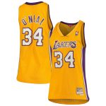 Official Los Angeles Lakers womens los angeles lakers shaquille oneal mitchell  ness gold 199900 hardwood classics swingman jersey | Lakers Shop