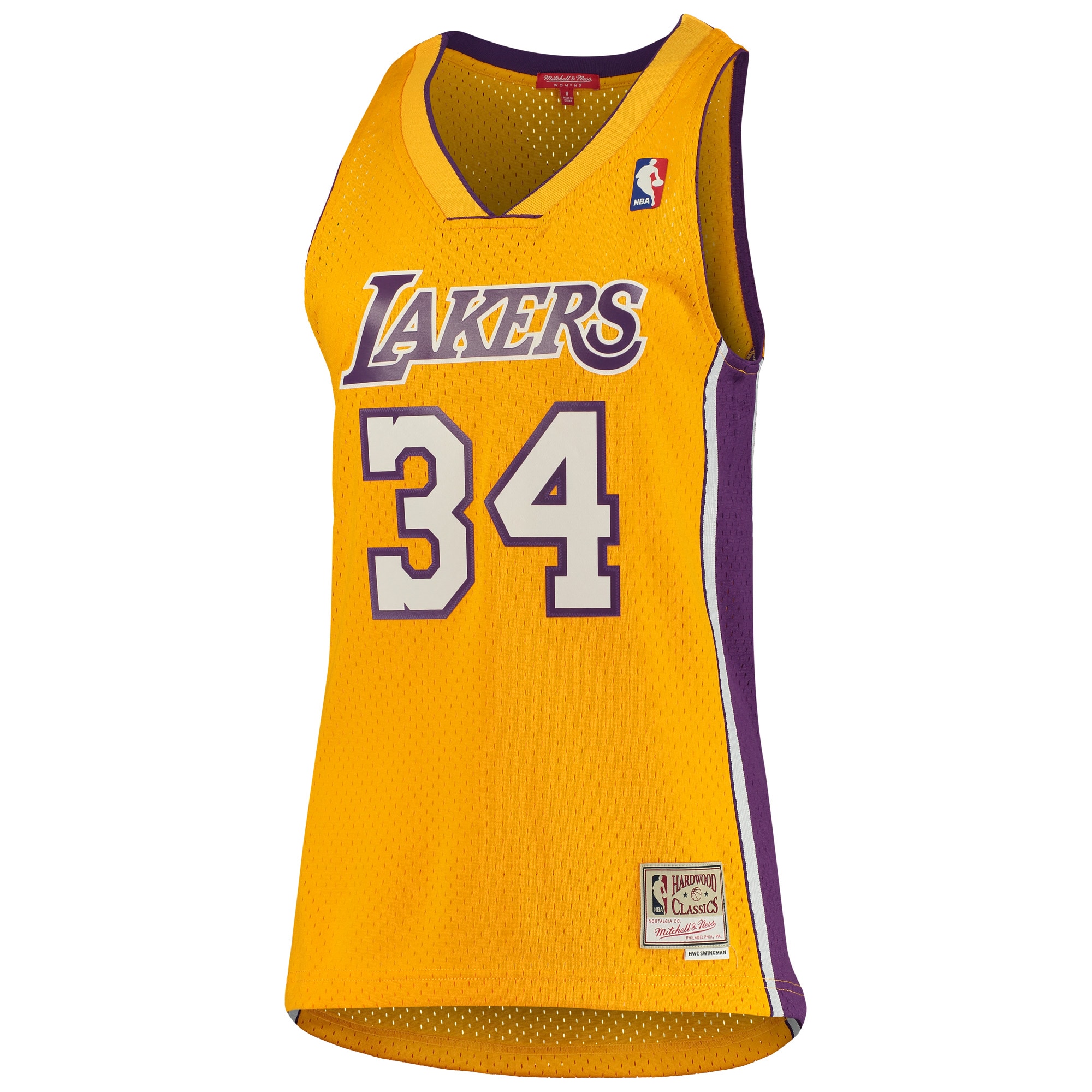 Official Los Angeles Lakers womens los angeles lakers shaquille oneal mitchell  ness gold 199900 hardwood classics swingman jersey | Lakers Shop