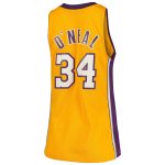 Official Los Angeles Lakers womens los angeles lakers shaquille oneal mitchell  ness gold 199900 hardwood classics swingman jersey | Lakers Shop