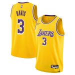 Official Los Angeles Lakers youth los angeles lakers anthony davis nike gold swingman jersey – icon edition | Lakers Shop