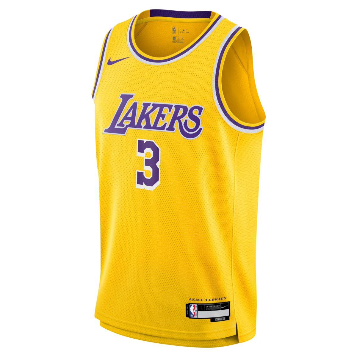 Official Los Angeles Lakers youth los angeles lakers anthony davis nike gold swingman jersey – icon edition | Lakers Shop