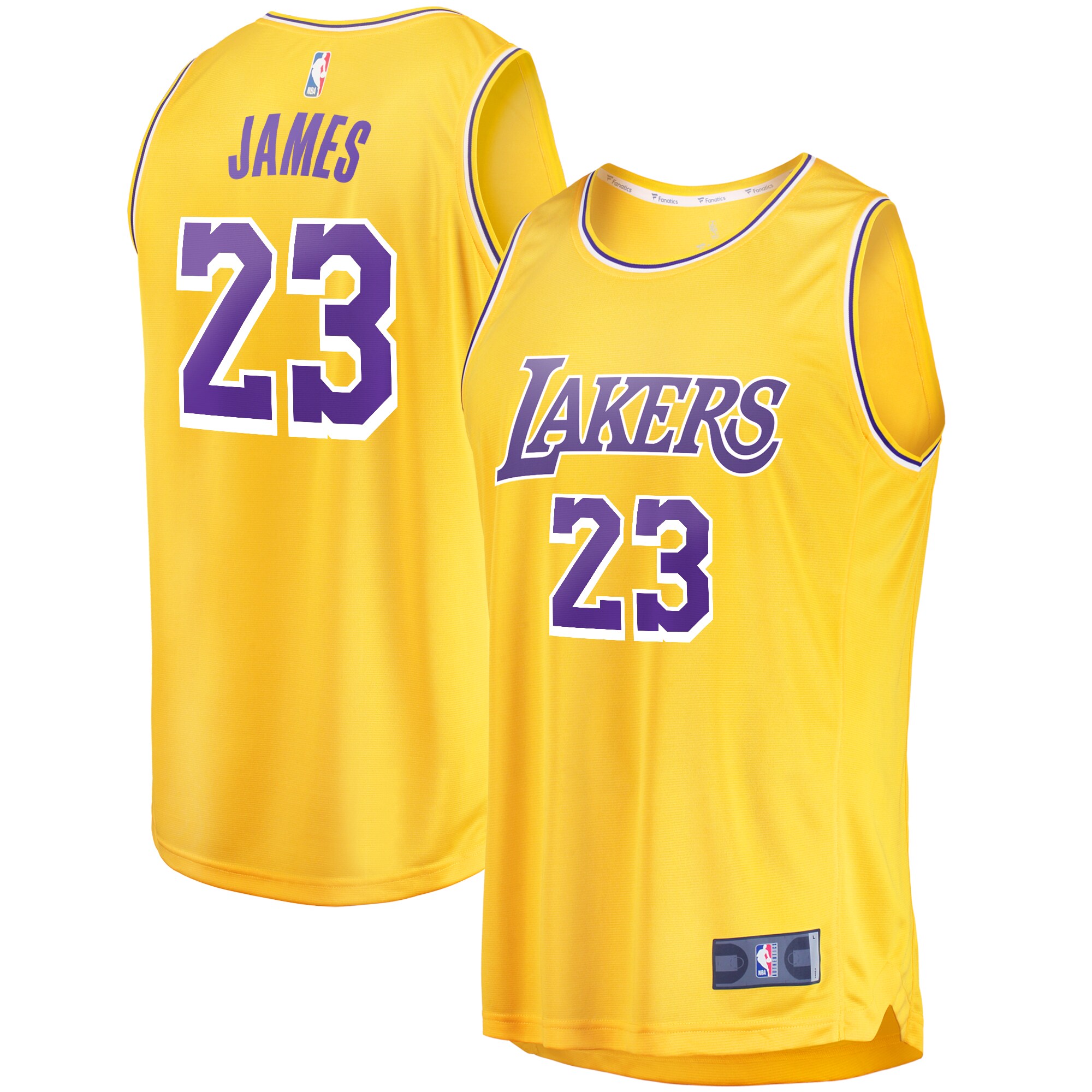 Official Los Angeles Lakers youth los angeles lakers lebron james fanatics gold fast break player jersey – icon edition | Lakers Shop