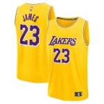 Official Los Angeles Lakers youth los angeles lakers lebron james fanatics gold fast break replica player jersey – icon edition | Lakers Shop