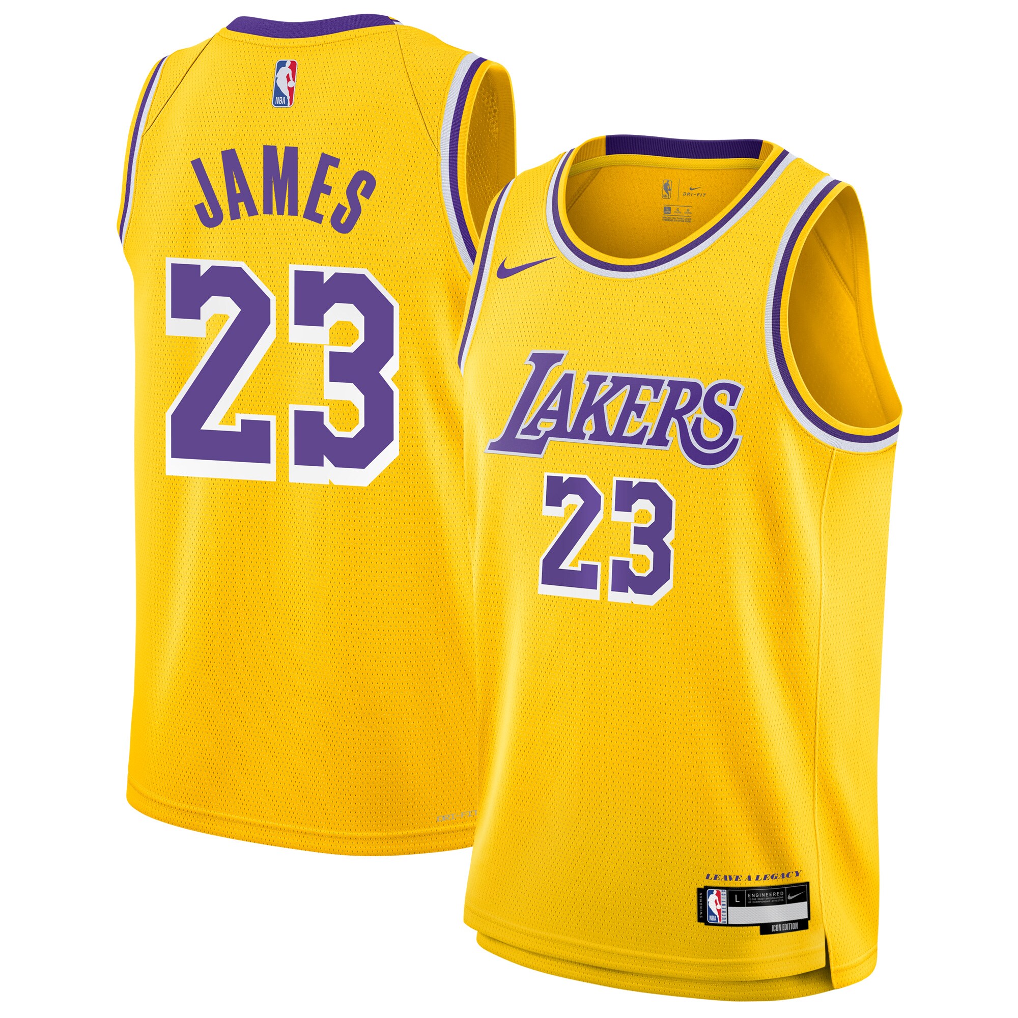 Official Los Angeles Lakers youth los angeles lakers lebron james nike gold swingman jersey – icon edition | Lakers Shop