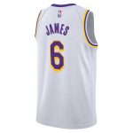Official Los Angeles Lakers youth los angeles lakers lebron james nike white swingman jersey – association edition | Lakers Shop