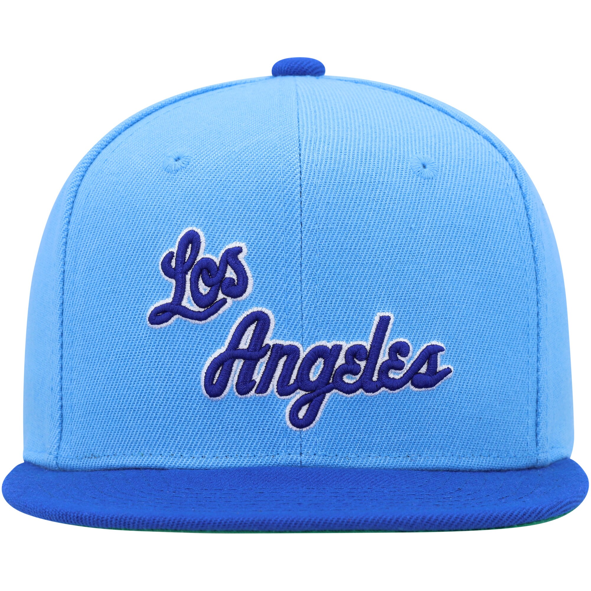 Official Los Angeles Lakers youth los angeles lakers mitchell  ness powder blueroyal two-tone snapback hat | Lakers Shop