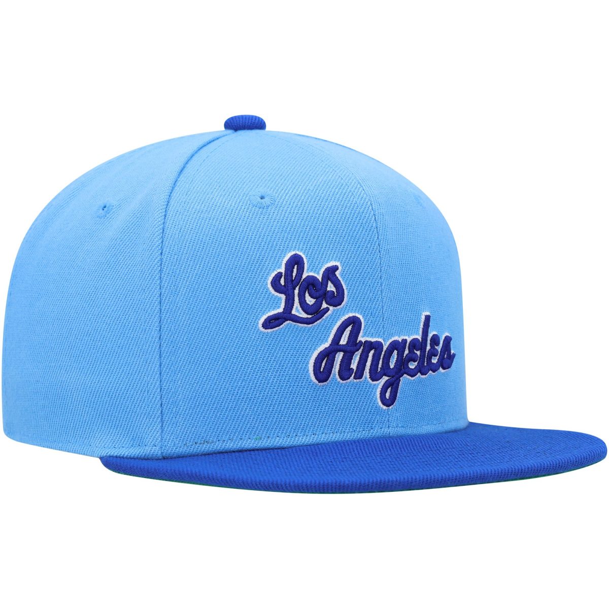 Official Los Angeles Lakers youth los angeles lakers mitchell  ness powder blueroyal two-tone snapback hat | Lakers Shop
