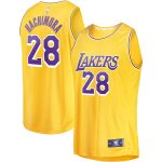 Official Los Angeles Lakers youth los angeles lakers rui hachimura fanatics gold fast break player jersey – icon edition | Lakers Shop