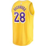 Official Los Angeles Lakers youth los angeles lakers rui hachimura fanatics gold fast break player jersey – icon edition | Lakers Shop